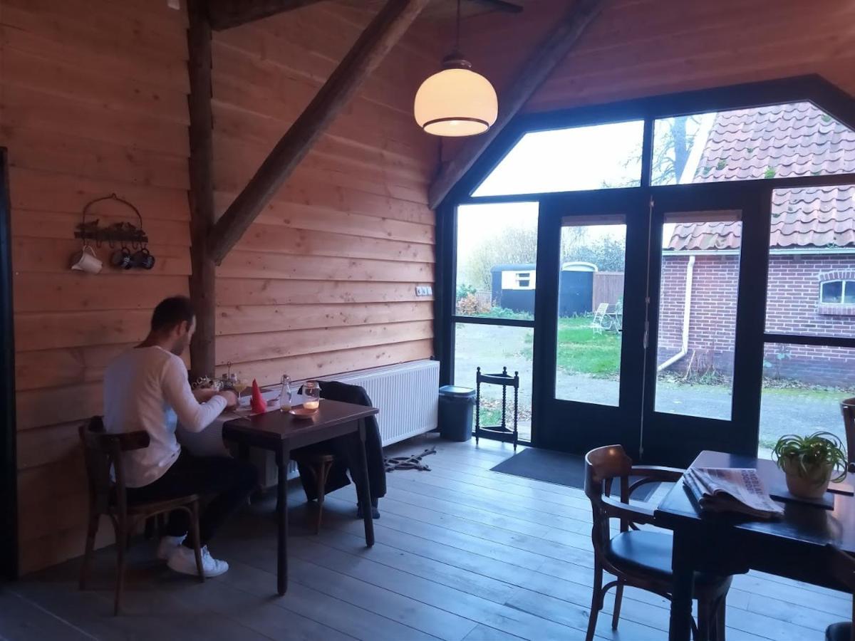 Pipowagen Elsebein Groningen Westerwolde Unieke Ligging Met Eigen Tuin En Vrij Uitzicht Over Veld Naar Natuurgebied Onstwedde ภายนอก รูปภาพ